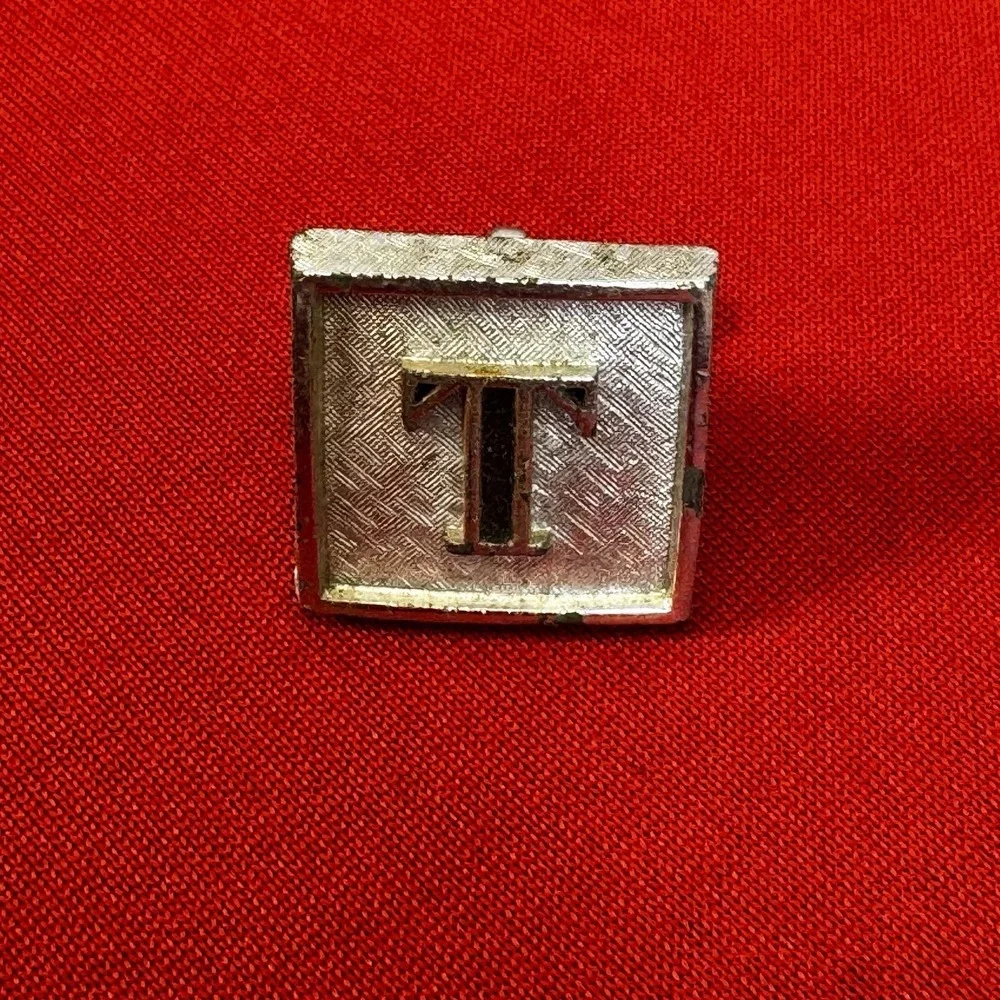 Vintage Swank Single Cuff Link‎ Silver Tone 